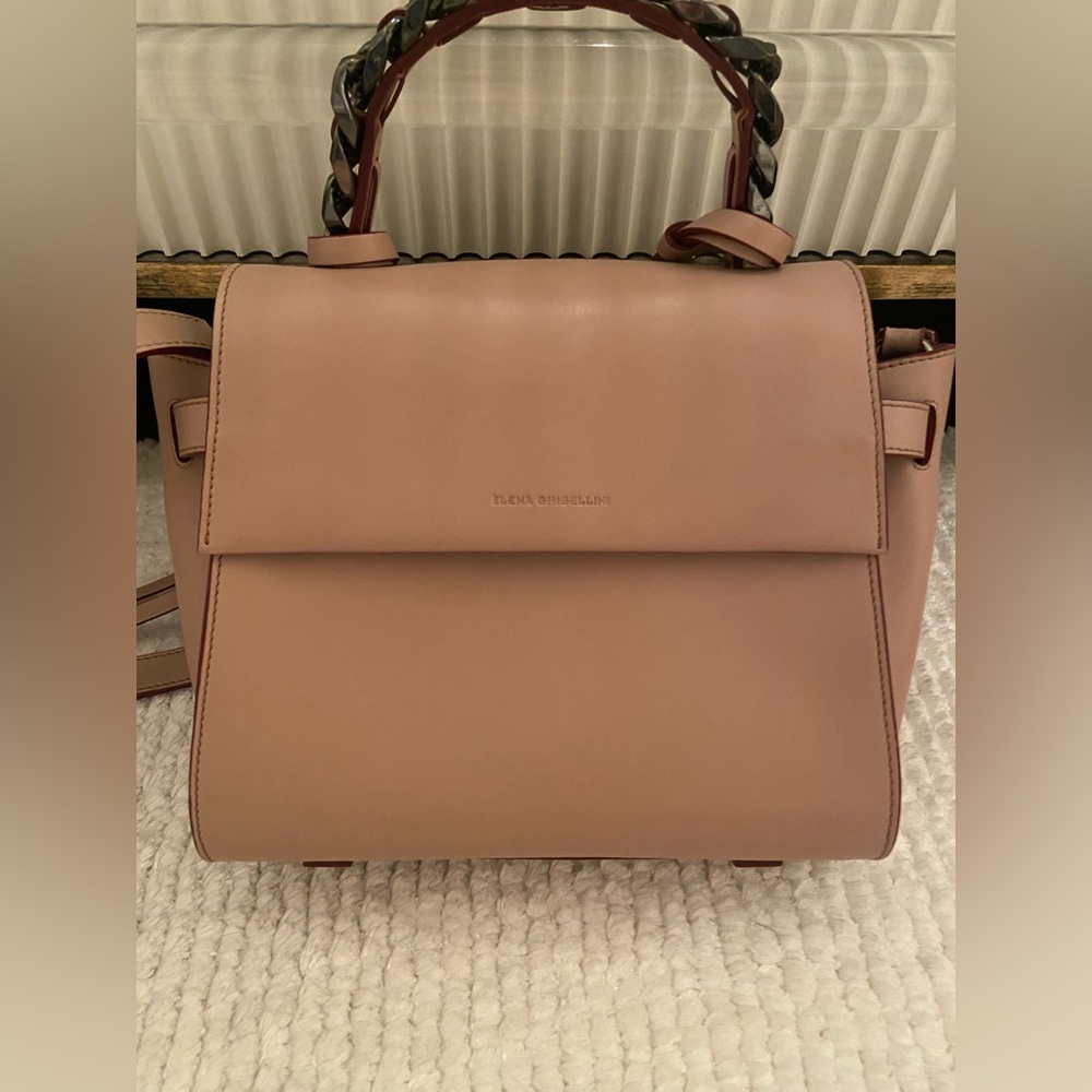 Elena Ghisellini beige purse